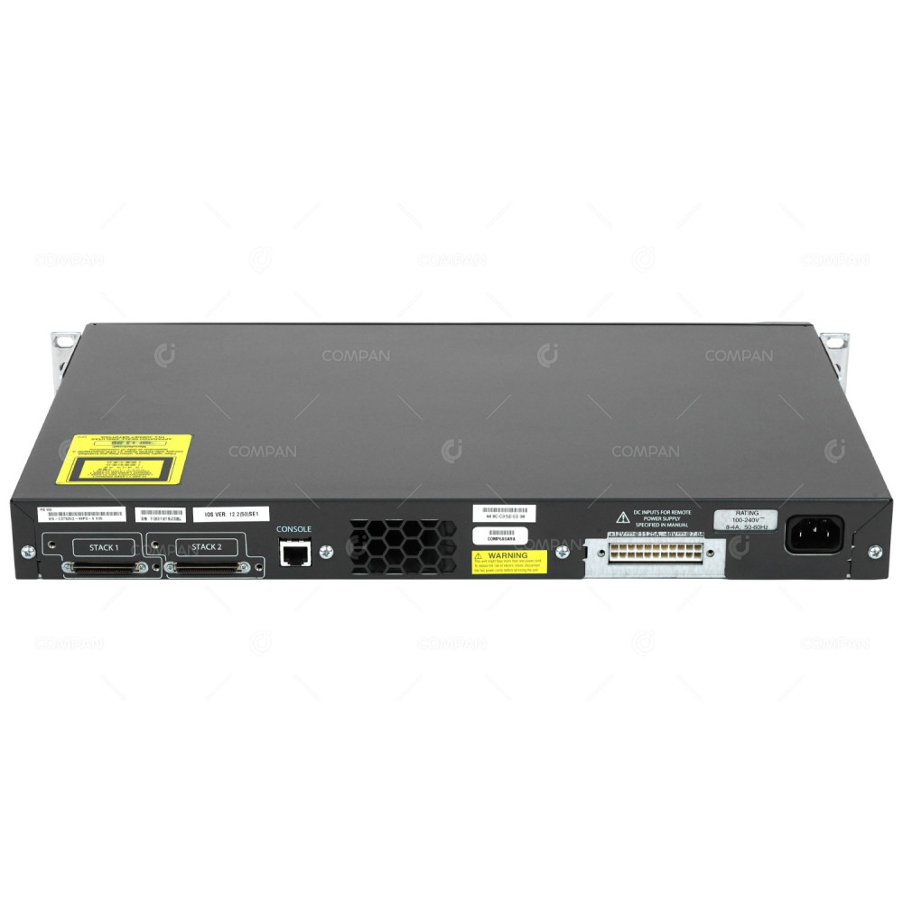 WS-C3750V2-48PS-S CISCO CATALYST 3750 V2 48-PORT 100MB POE 4-PORT 1GB SFP SWITCH